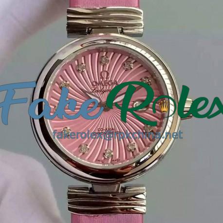 Replica Omega De Ville Ladymatic Stainless Steel Pink Dial Swiss 8520