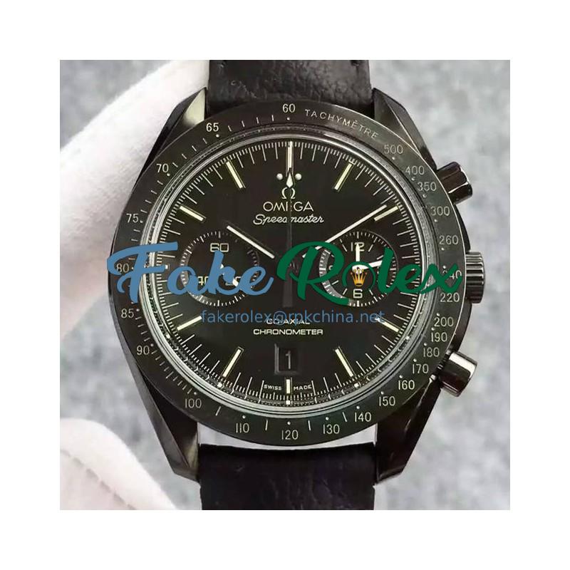 Replica Omega Speedmaster Moonwatch PVD Black Dial Swiss 9300