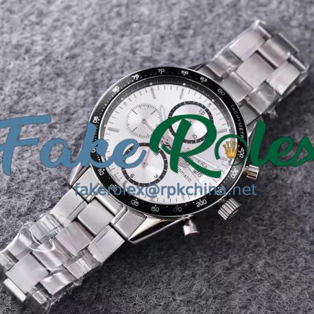 Replica Tag Heuer Carrera Automatic CV2010 Stainless Steel White Dial Swiss 7750