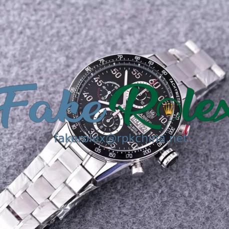 Replica Tag Heuer Carrera Calibre 16 CV2A10 Stainless Steel Black Dial Swiss Calibre 16