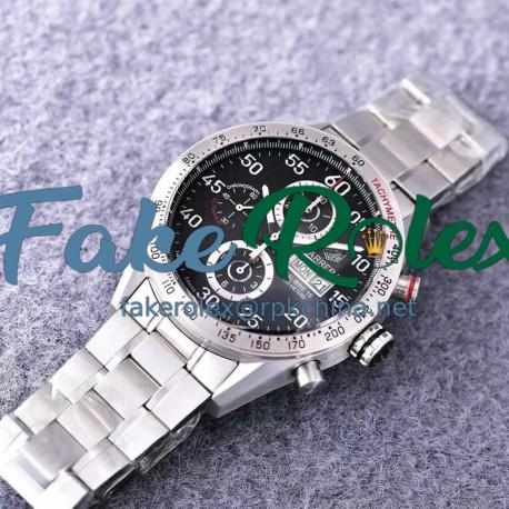 Replica Tag Heuer Carrera Calibre 16 CV2A11 Stainless Steel Black Dial Swiss Calibre 16