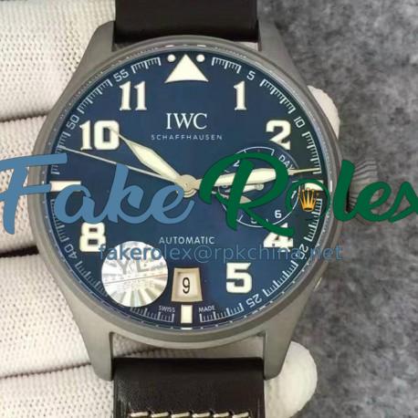 Replica IWC Big Pilot IW5009 YL Stainless Steel Blasted Blue Dial Stainless Steel Blasted Anthracite Dial Swiss 51111