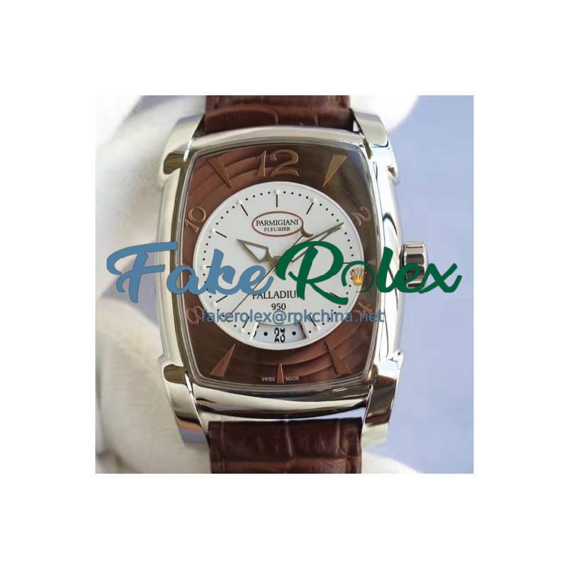 Replica Parmigiani Fleurier Kalpa Grande Palladium PF011128.01 V6 Stainless Steel Brown Dial Swiss PF331