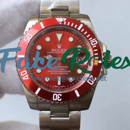 Replica Rolex Submariner Date 116610LN BP Stainless Steel Red Dial Swiss 2836-2