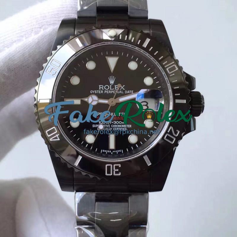 Replica Rolex Submariner Date 116610LN Pro-Hunter JF PVD Black Dial Swiss 2836-2