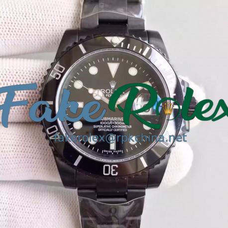 Replica Rolex Submariner Date 116610LN JF PVD Black Dial Swiss 2836-2