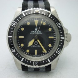 Replica Rolex Submariner T Military 5517 LF Stainless Steel Black Dial Swiss 2836-2