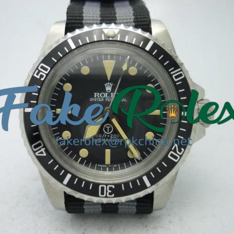 Replica Rolex Submariner T Military 5517 LF Stainless Steel Black Dial Swiss 2836-2