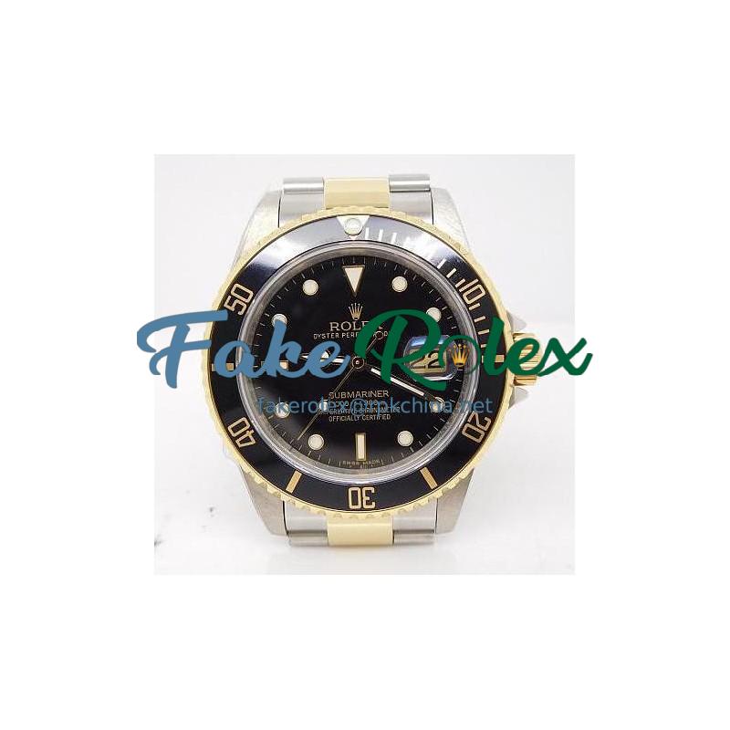 Replica Rolex Submariner Date 16613 LF Stainless Steel & Yellow Gold Swiss 2836-2