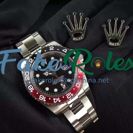 Replica Rolex GMT-Master II 116710BLNR UR Stainless Steel Black Dial Swiss 2836-2