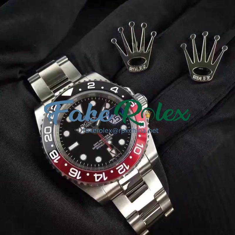 Replica Rolex GMT-Master II 116710BLNR UR Stainless Steel Black Dial Swiss 2836-2