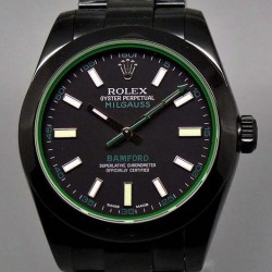 Replica Rolex Milgauss 116400GV Bamford JF PVD Black Dial Swiss 2836-2