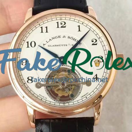 Replica A. Lange & Sohne 1815 Tourbillon 730.032 Rose Gold White Dial Swiss L102.1