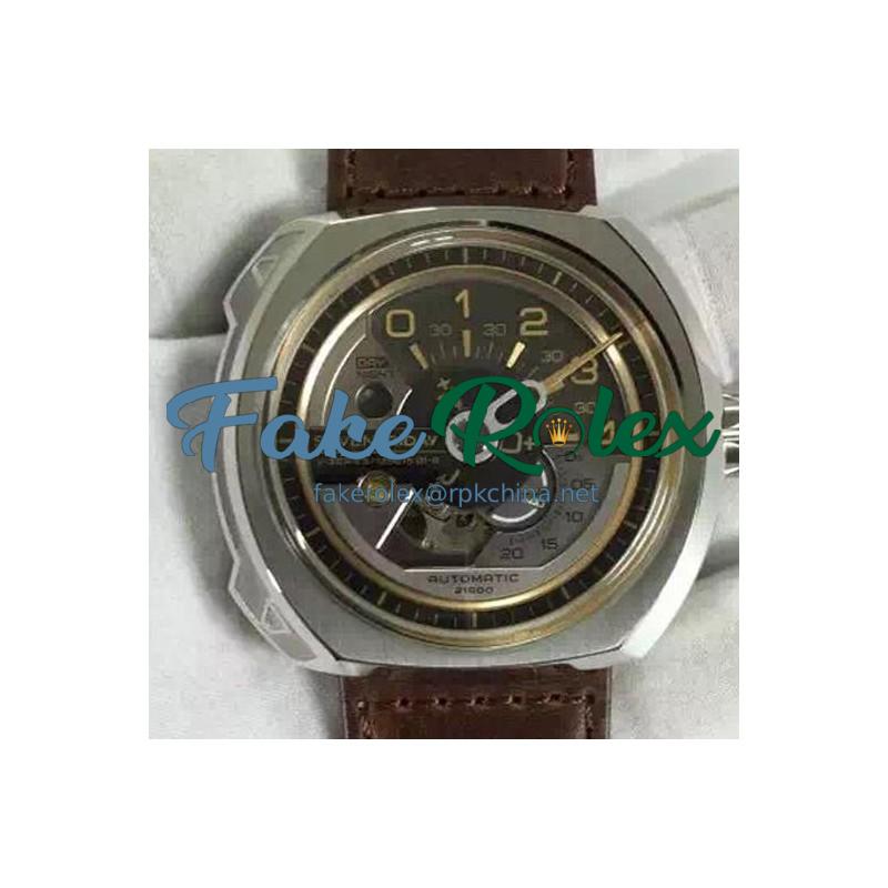 Replica Sevenfriday V2/01 Stainless Steel Gray Dial Miyota 82S7