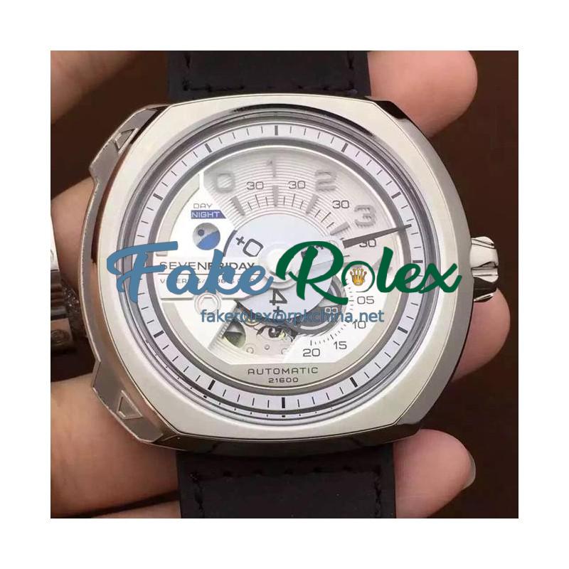 Replica Sevenfriday V1/01 Stainless Steel White Dial Miyota 82S7