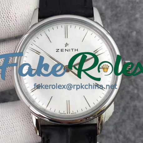 Replica Zenith Elite 6150 03.2270.6150/01.C493 Stainless Steel White Dial Swiss Elite 6150