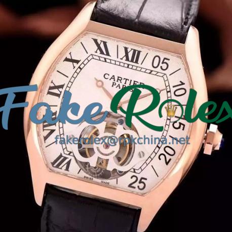 Replica Cartier tortue RG/LE Swiss Real Tourbillon