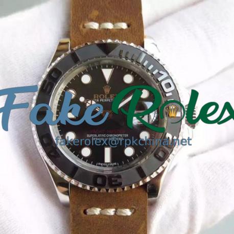 Replica Rolex Yacht-Master 40 116655 BP Stainless Steel Black Dial Swiss 2836-2