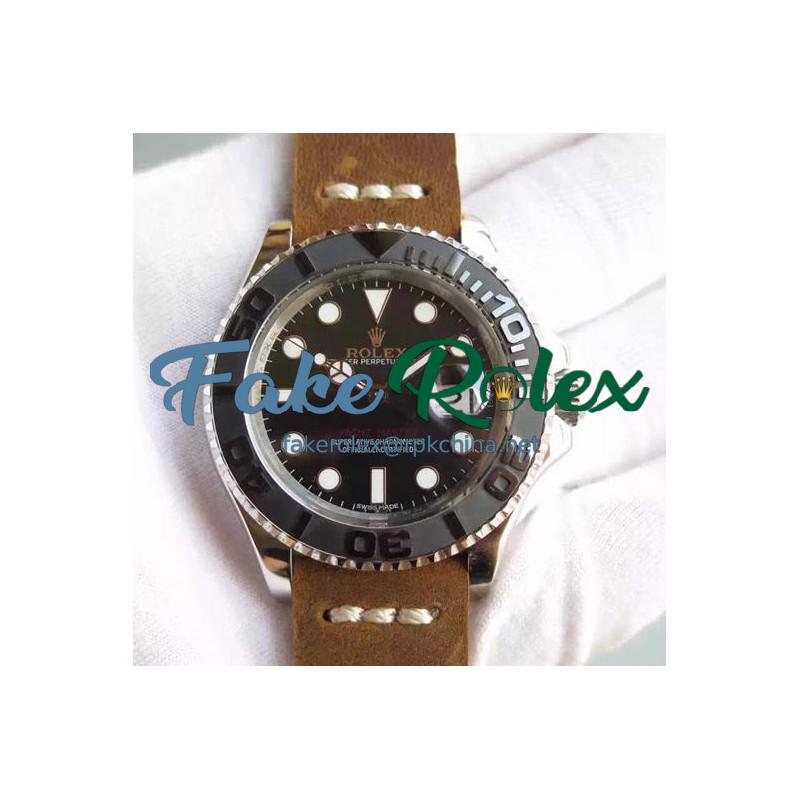 Replica Rolex Yacht-Master 40 116655 BP Stainless Steel Black Dial Swiss 2836-2