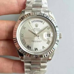 Replica Rolex Day-Date II 218239 41MM V6 Stainless Steel Sundust Dial Swiss 2836-2