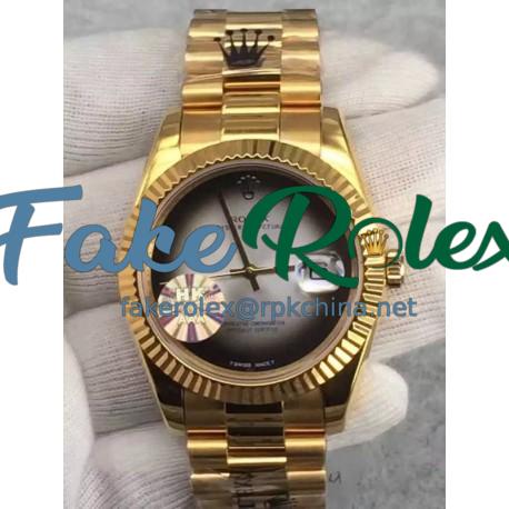 Replica Rolex Datejust 41 Lapis Lazuli HK Yellow Gold Gray Dial Swiss 3255