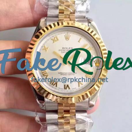 Replica Rolex Datejust 41 126333 41MM NF Stainless Steel & Yellow Gold Rhodium Dial Swiss 2836-2