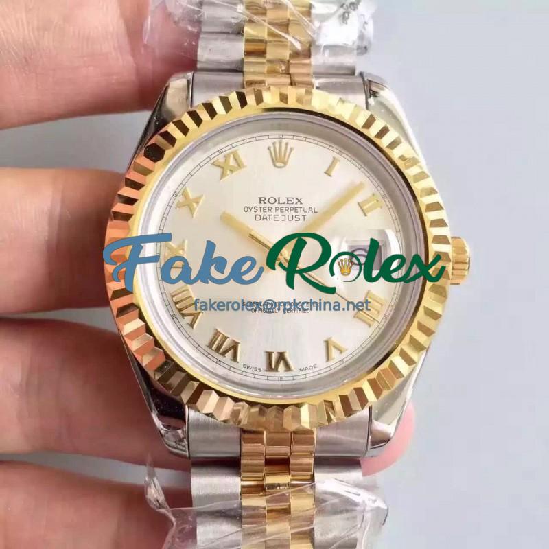 Replica Rolex Datejust 41 126333 41MM NF Stainless Steel & Yellow Gold Rhodium Dial Swiss 2836-2