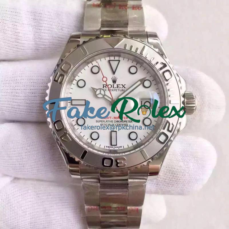 Replica Rolex Yacht-Master 40 116622 JF Stainless Steel White Dial Swiss 2836-2