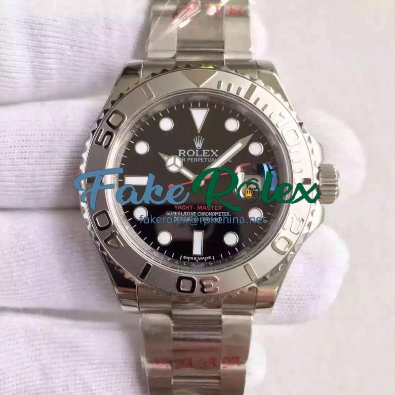 Replica Rolex Yacht-Master 40 116622 JF Stainless Steel Black Dial Swiss 2836-2