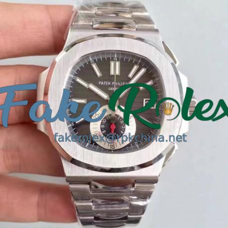 Replica Patek Philippe Nautilus Chronograph 5980 JF Stainless Steel Black Dial Swiss CH28-520C