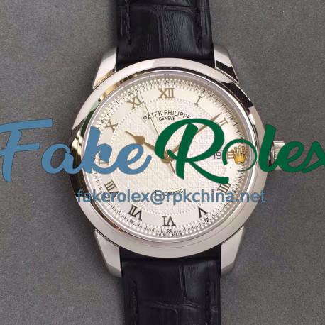 Replica Patek Philippe Calatrava 5296 Stainless Steel White Dial Swiss 324SC