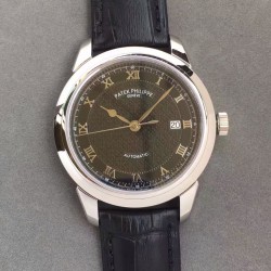 Replica Patek Philippe Calatrava 5296 Stainless Steel Black Dial Swiss 324SC