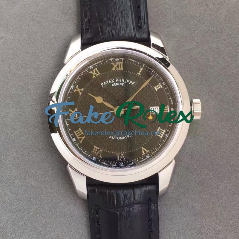 Replica Patek Philippe Calatrava 5296 Stainless Steel Black Dial Swiss 324SC