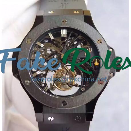 Replica Hublot Big Bang Skeleton Tourbillon Ceramic Skeleton Dial Swiss Tourbillon