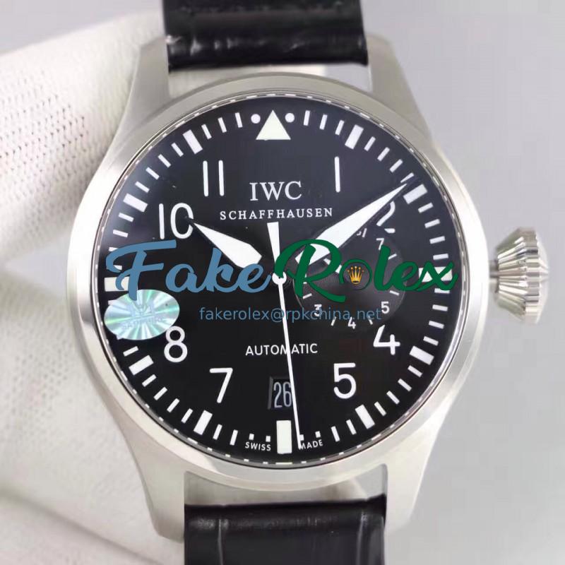 Replica IWC Big Pilot IW500912 2017 ZF Stainless Steel Black & Red Dial Swiss 51111