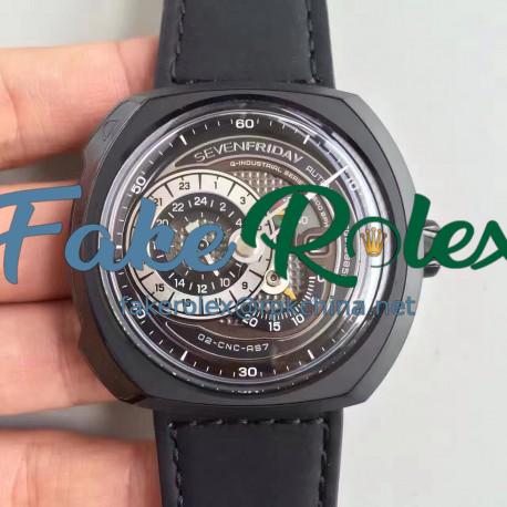 Replica SevenFriday Q-Series Q3/01 PVD Black Dial Miyota 8219