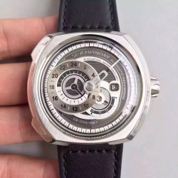 Replica SevenFriday Q-Series Q1/01 Stainless Steel Gray Dial Miyota 8219