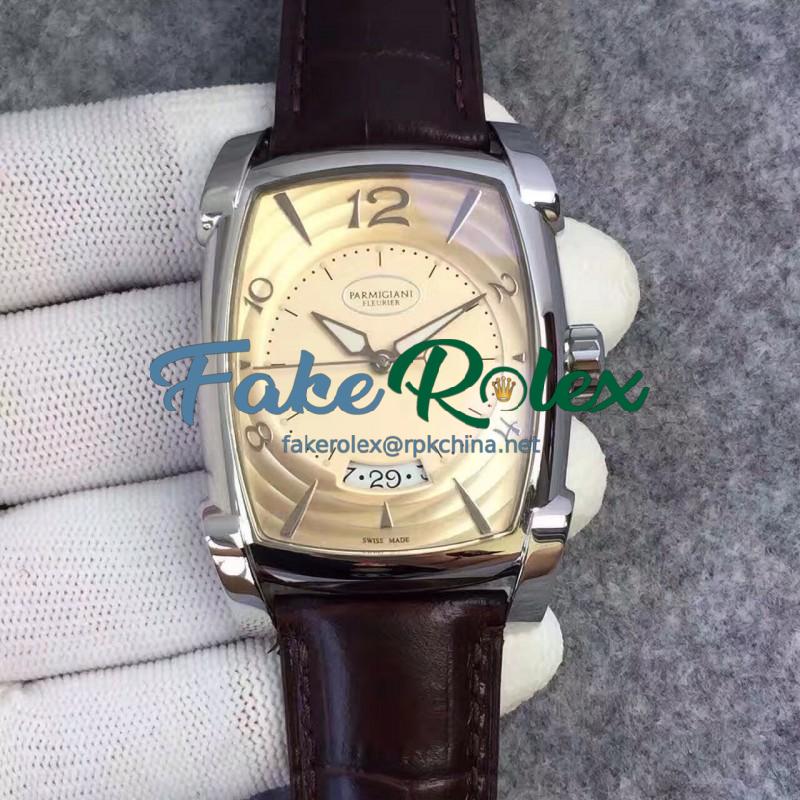 Replica Parmigiani Fleurier Kalpa Grande PFC123-0000102 Stainless Steel Champagne Dial Swiss PF331.01