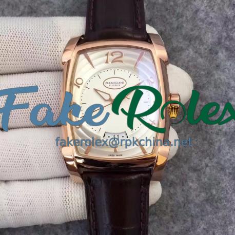 Replica Parmigiani Fleurier Kalpa Grande PFC123-0000102 Rose Gold White Dial Swiss PF331.01