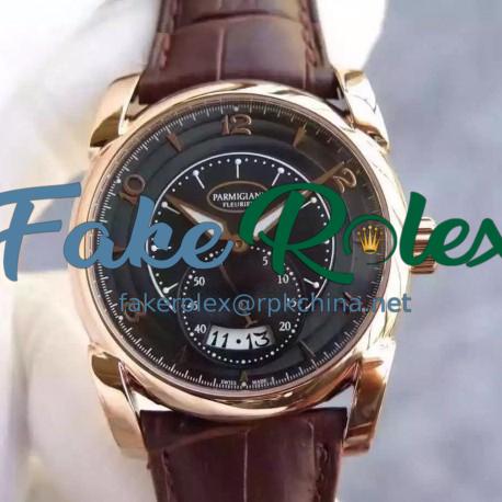 Replica Parmigiani Fleurier Kalpa Tonda PF012506 Rose Gold Black Dial Swiss PF331