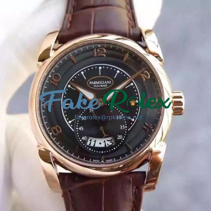 Replica Parmigiani Fleurier Kalpa Tonda PF012506 Rose Gold Black Dial Swiss PF331