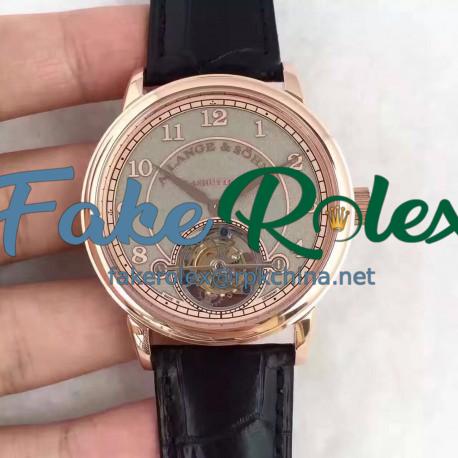 Replica A. Lange & Sohne 1815 Tourbillon 730.032 LH Rose Gold Grey Dial Swiss L102.1