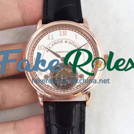 Replica A. Lange & Sohne 1815 Tourbillon 730.032 LH Rose Gold White Dial Swiss L102.1