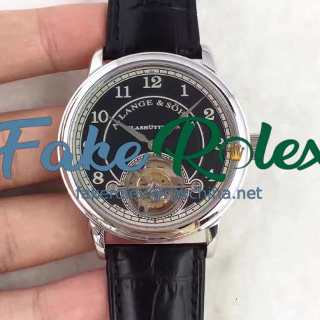 Replica A. Lange & Sohne 1815 Tourbillon 730.032 LH Stainless Steel Black Dial Swiss L102.1