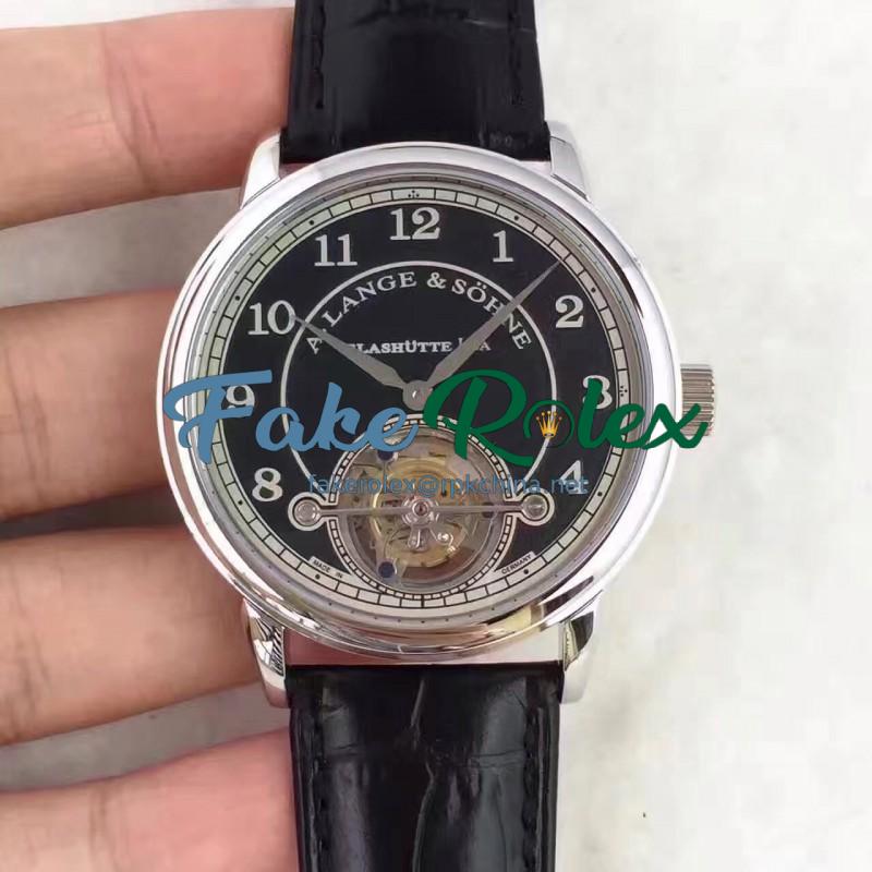 Replica A. Lange & Sohne 1815 Tourbillon 730.032 LH Stainless Steel Black Dial Swiss L102.1