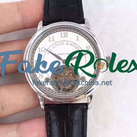 Replica A. Lange & Sohne 1815 Tourbillon 730.032 LH Stainless Steel White Dial Swiss L102.1