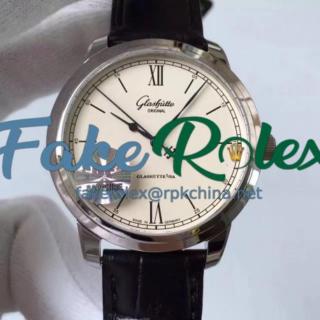 Replica Glashutte Original Senator Excellence 1-36-01-01-02-01 GF Stainless Steel White Dial Swiss Calibre 36-01