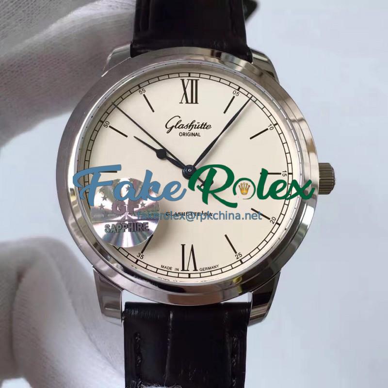 Replica Glashutte Original Senator Excellence 1-36-01-01-02-01 GF Stainless Steel White Dial Swiss Calibre 36-01