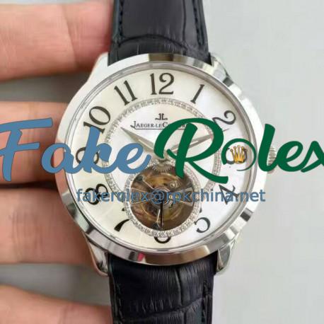 Replica Jaeger-LeCoultre Rendez-Vous Tourbillon 3413403 N Stainless Steel Mother Of Pearl & diamond Dial Swiss Tourbillon