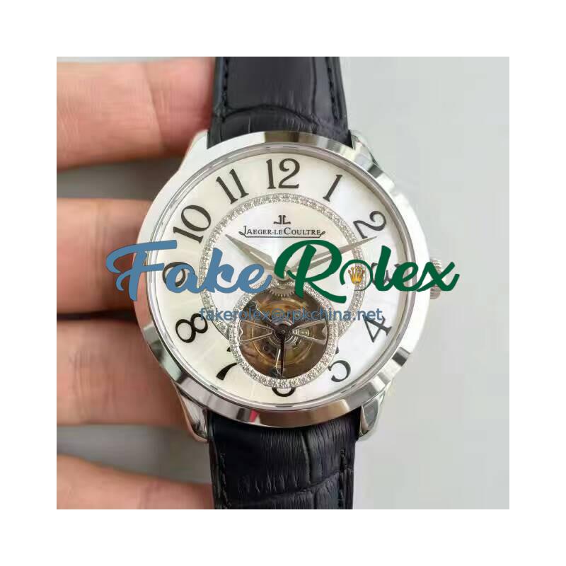 Replica Jaeger-LeCoultre Rendez-Vous Tourbillon 3413403 N Stainless Steel Mother Of Pearl & diamond Dial Swiss Tourbillon